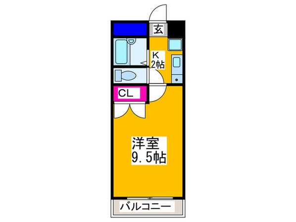 北長尾倶楽部の物件間取画像